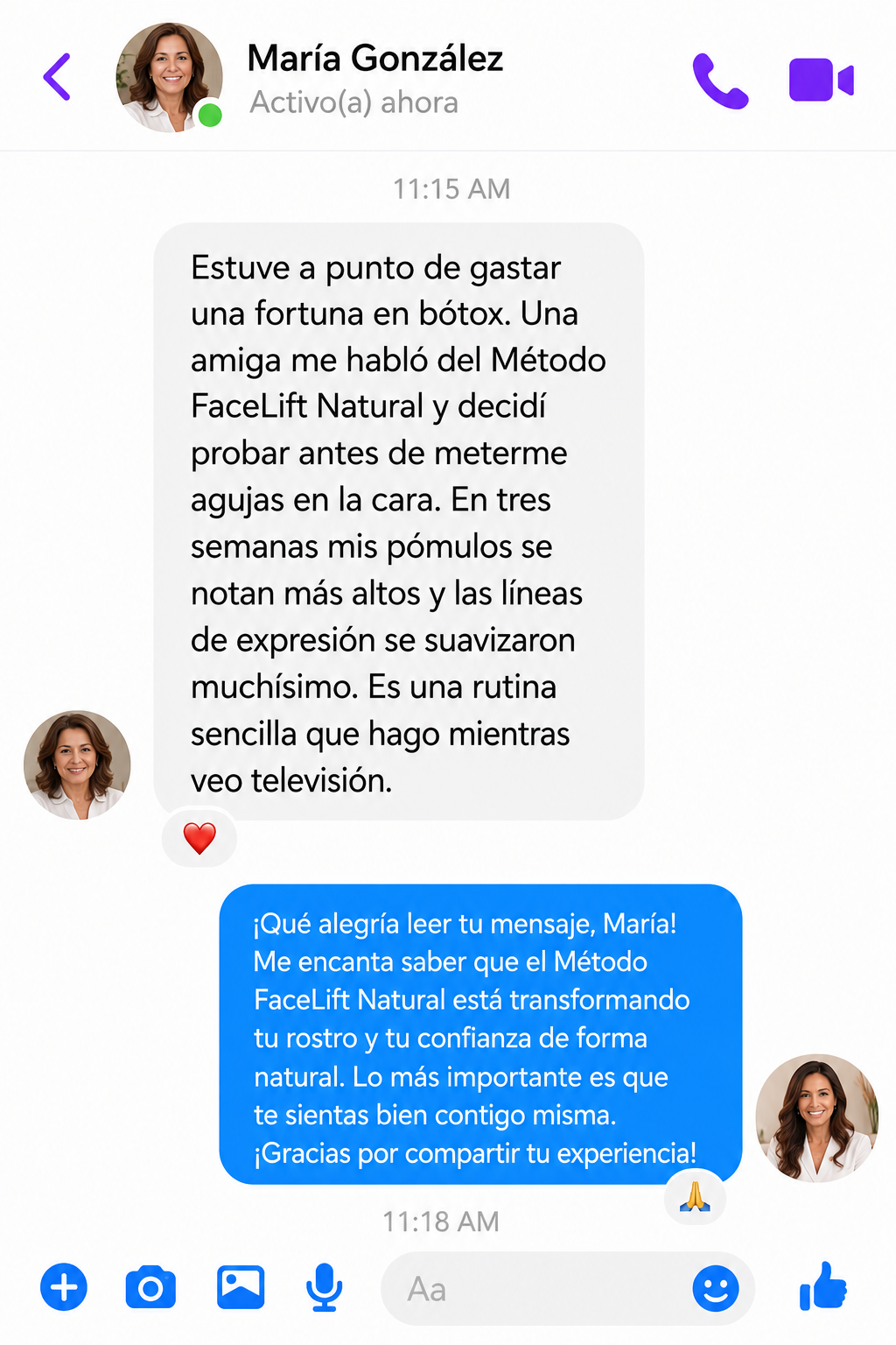 Mensaje de María González